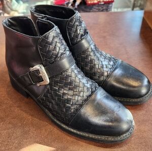 Brighton Black Leather Boots